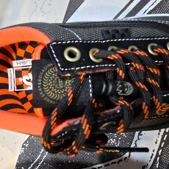 Vans X Spitfire Wheels Skate Old Skool Black/Flame Sneakers Men's Size 11 NEW - Picture 5 of 15